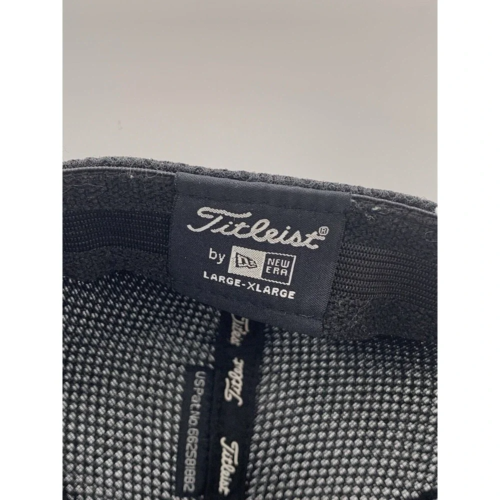 Titleist Golf Pro V1 FJ Footjoy New Era Mesh Flex Hat Cap Black White Large-XL‎